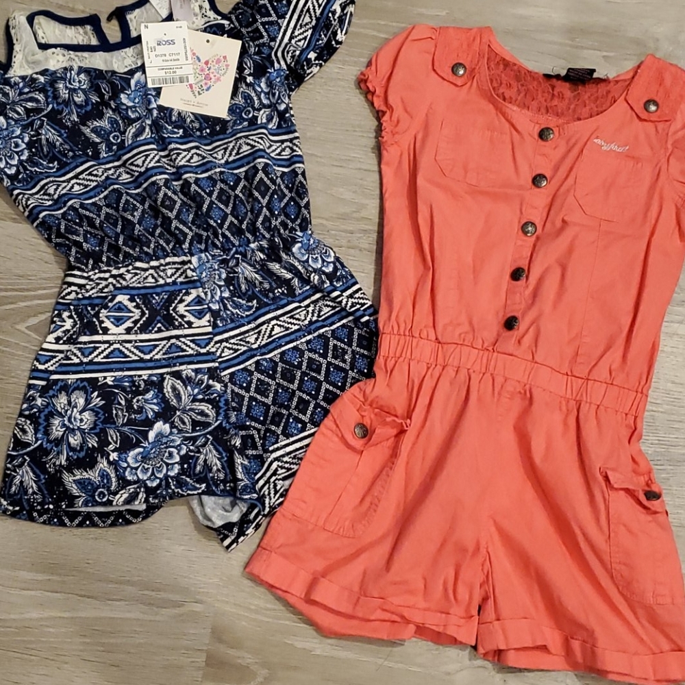 2 Rompers for $10